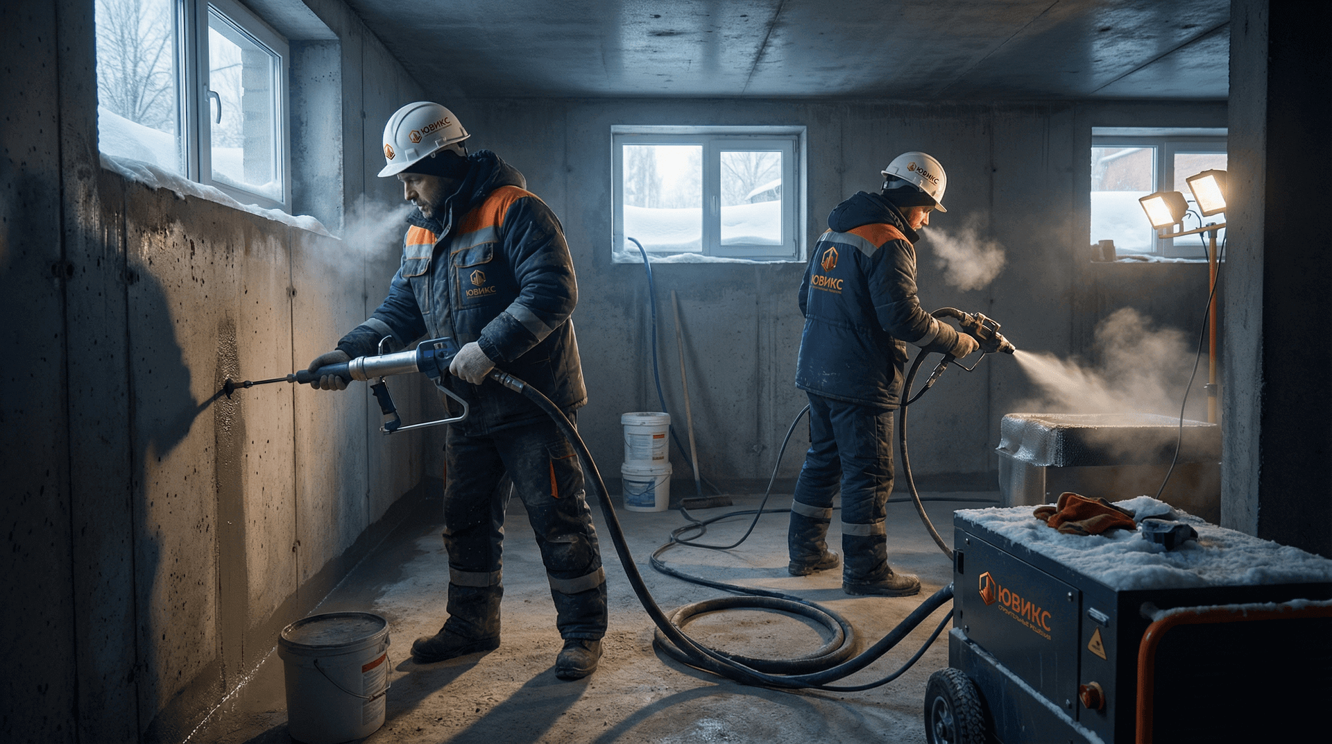 Гидроизоляция подвалов зимой: можно ли работать при минусовой температуре?