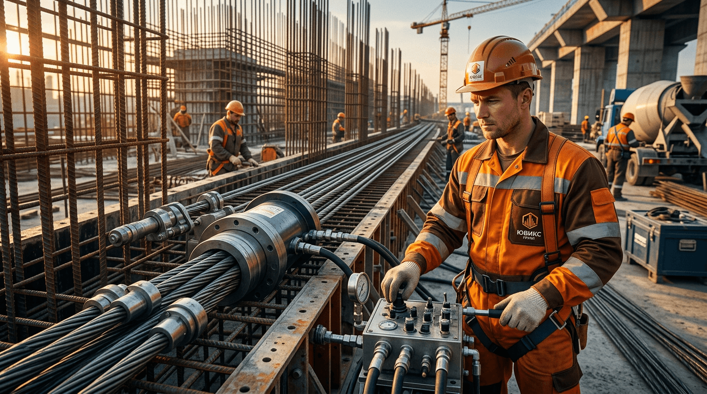 Преднапряжение арматуры в строительстве